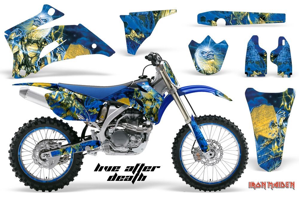 Yamaha YZ 250F 450F 02-09 Graphics Kit Iron Maiden Live After Death NPs